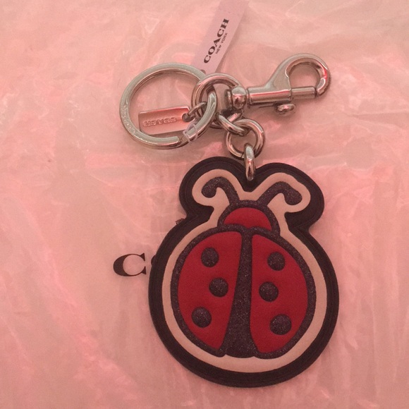 Authentic Coach Flat Ladybug Bag Charm - Picture 2 of 2